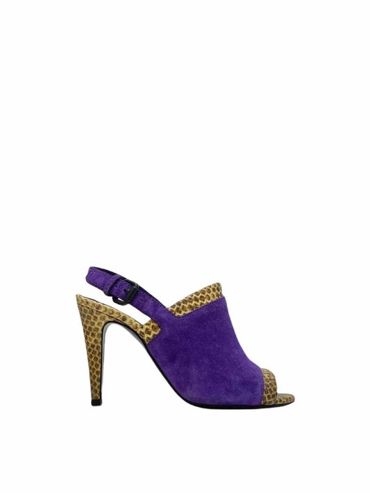Pre-loved BOTTEGA VENETA Purple Slingback Heeled Sandals - Reems Closet