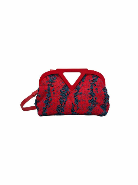 Pre-loved BOTTEGA VENETA T Wire Red/Blue Shoulder Bag from Reems Closet