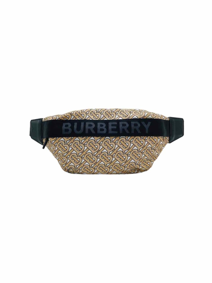 Pre-loved BURBERRY Sonny Beige TB Monogram Belt Bag - Reems Closet