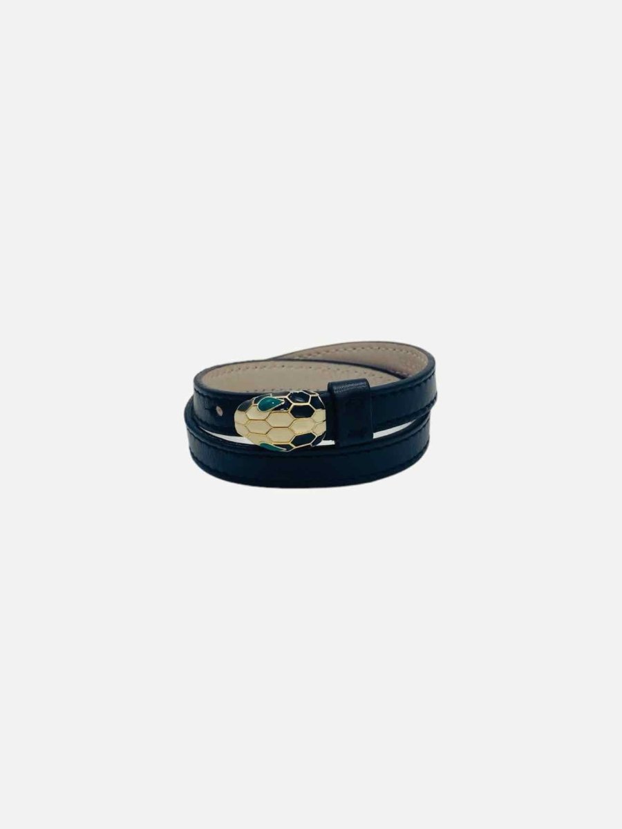 Pre - loved BVLGARI Serpenti Black Fashion Bracelet at Reems Closet