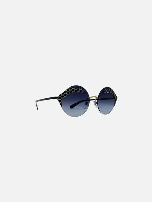 Pre-loved BVLGARI Serpenti Black Sunglasses - Reems Closet