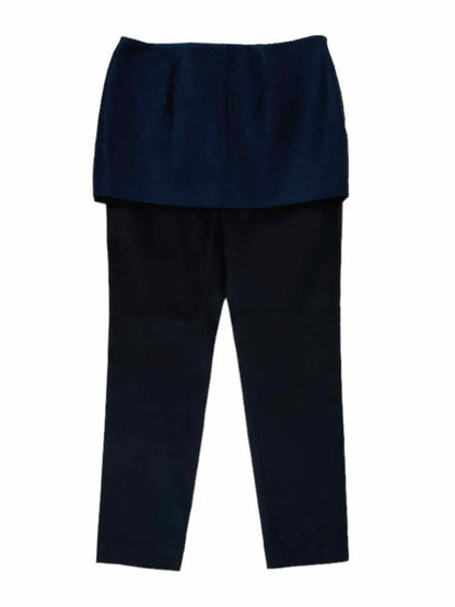 Pre - loved CEDRIC CHARLIER Navy Blue & Black Pants at Reems Closet