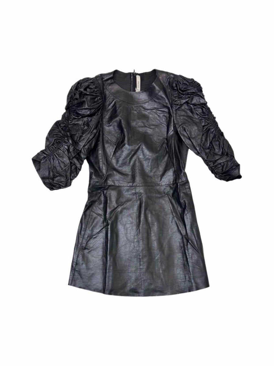 Pre-loved CELINE Black Ruched Mini Dress - Reems Closet