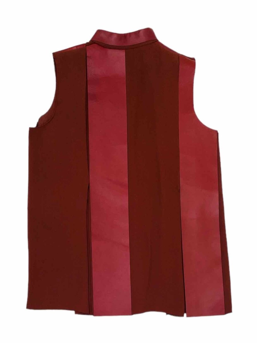 Pre - loved CELINE Burgundy Panel Top at Reems Closet