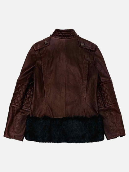 Pre-loved CHANEL Burgundy Quilted Jacket - Reems Closet