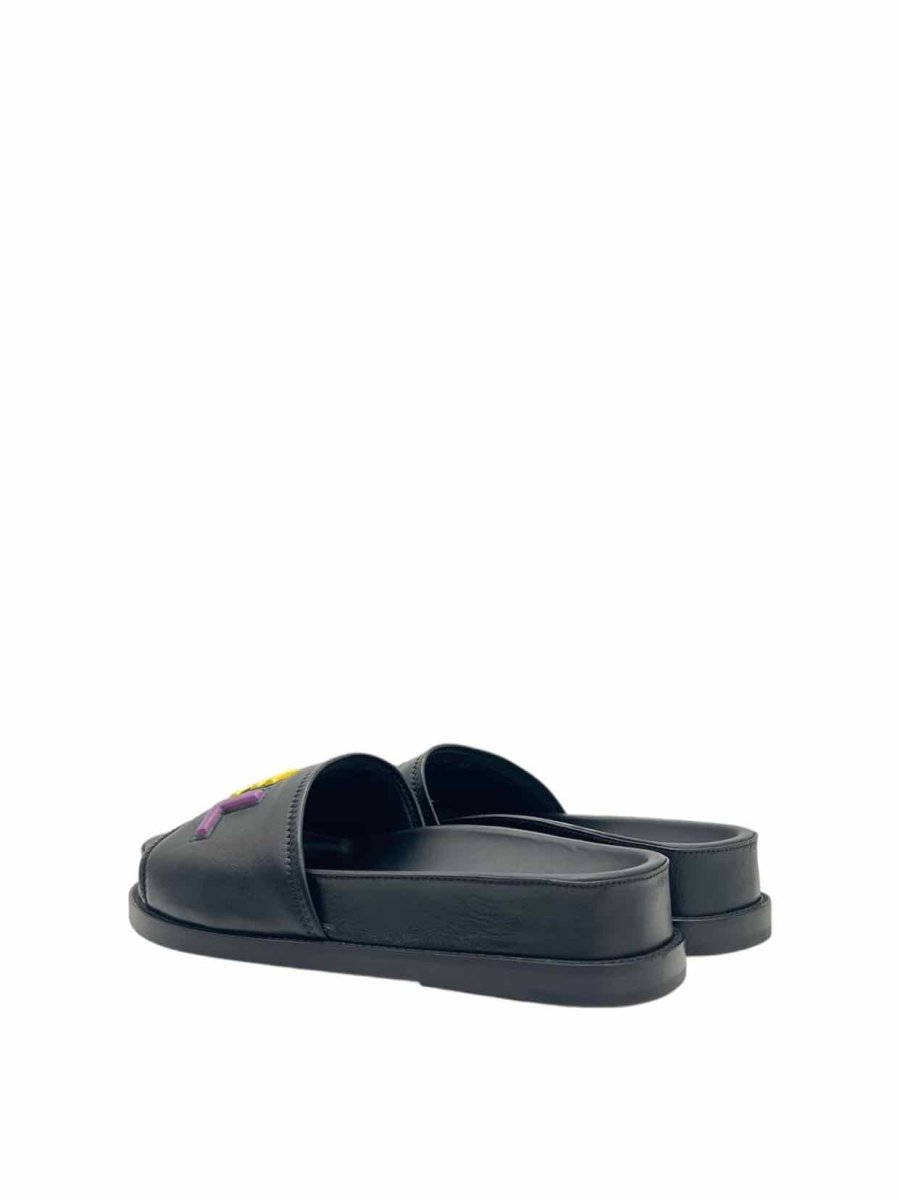CHANEL Cha-Nel Black Multicolor Sandals - Reems Closet