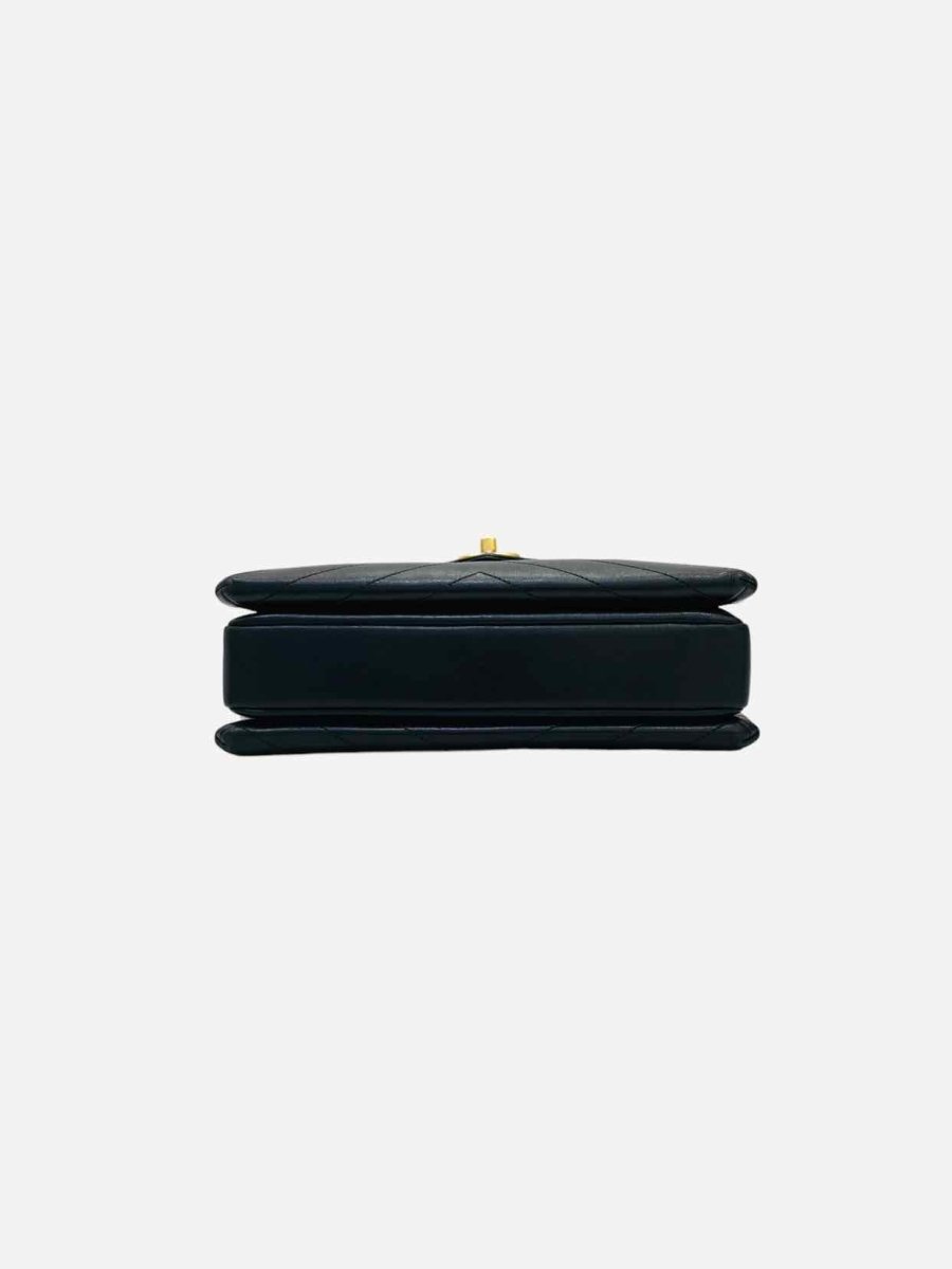 Pre-loved CHANEL Coco Envelope Flap Black Chevron Shoulder Bag - Reems Closet