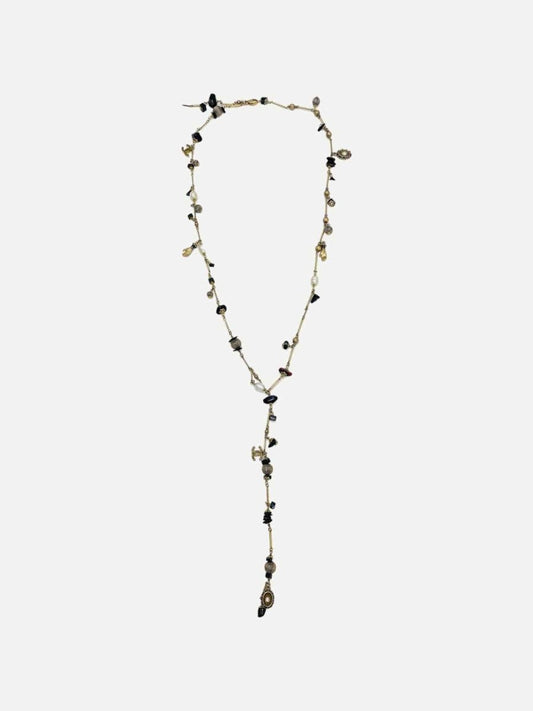 Pre-loved CHANEL Long CC Charm Fashion Necklace from Reems Closet