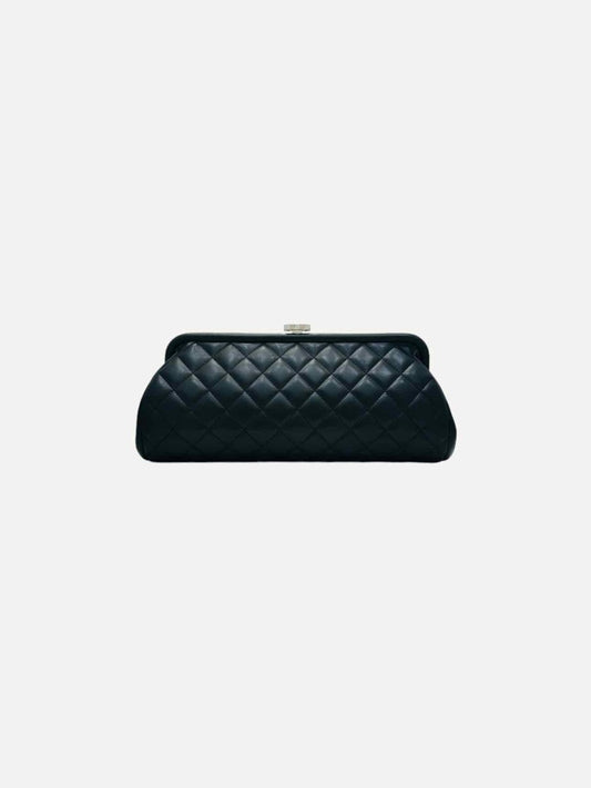Pre-loved CHANEL Timeless Quilted Clutch from Reems Closet