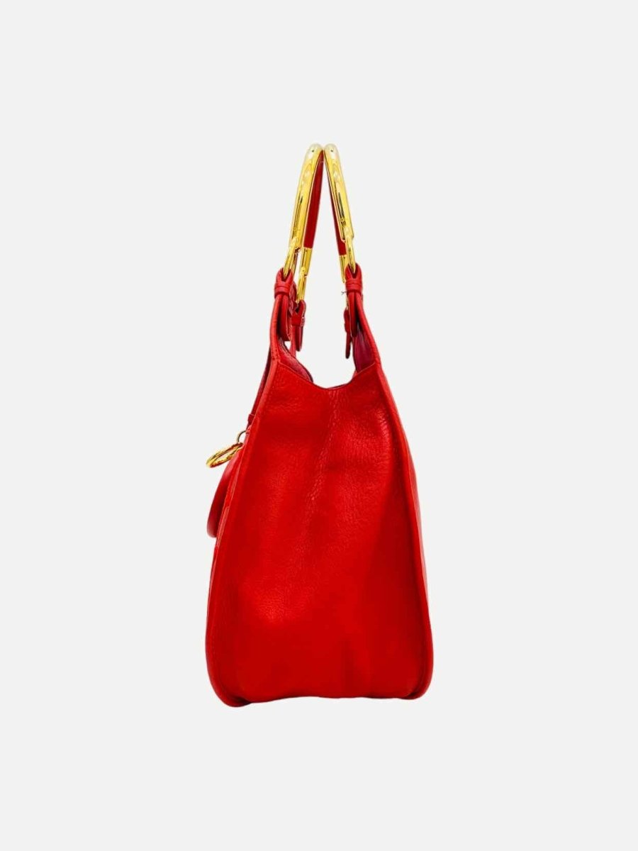 Pre-loved CHRISTIAN DIOR 61 Red Crystal Embellished Hobo bag - Reems Closet