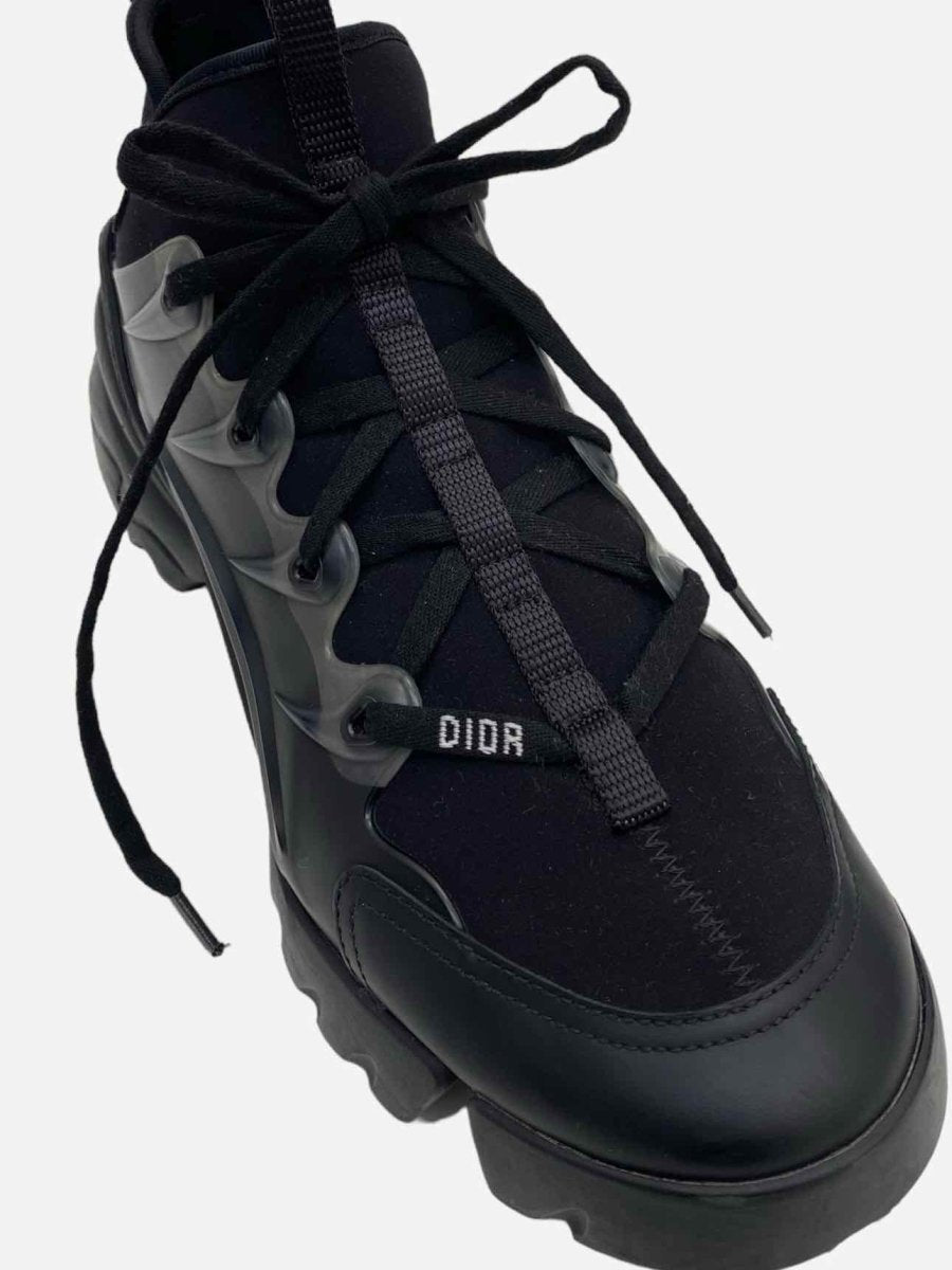 Pre-loved CHRISTIAN DIOR D-Connect Black Sneakers from Reems Closet