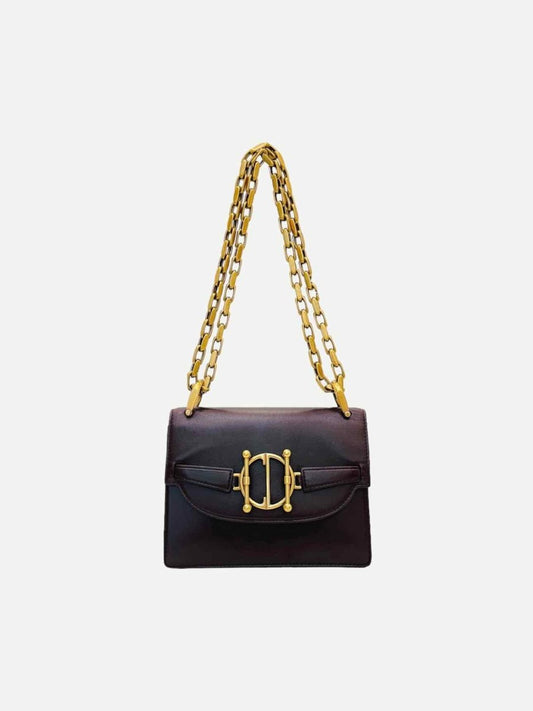 Pre-loved CHRISTIAN DIOR DiorDirection2 Burgundy Shoulder Bag from Reems Closet