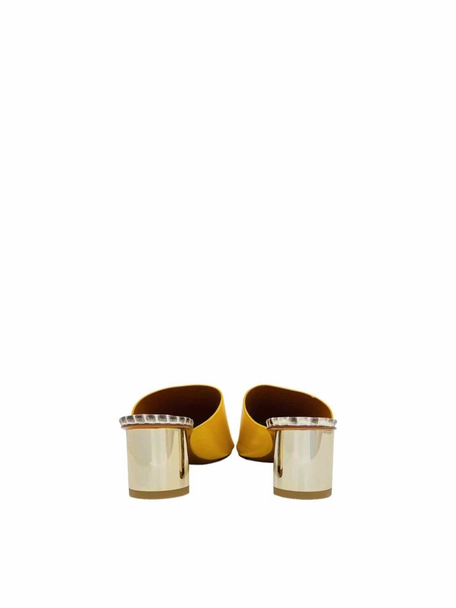 Pre-loved CLERGERIE Mustard Heeled Sandals - Reems Closet