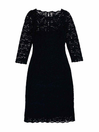 Pre - loved D & G Black Lace Midi Dress at Reems Closet