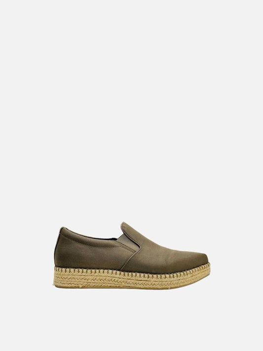 Pre-loved DKNY Espadrille Khaki Loafers from Reems Closet