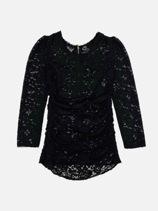 Pre-loved DOLCE & GABBANA Black Ruched Top - Reems Closet