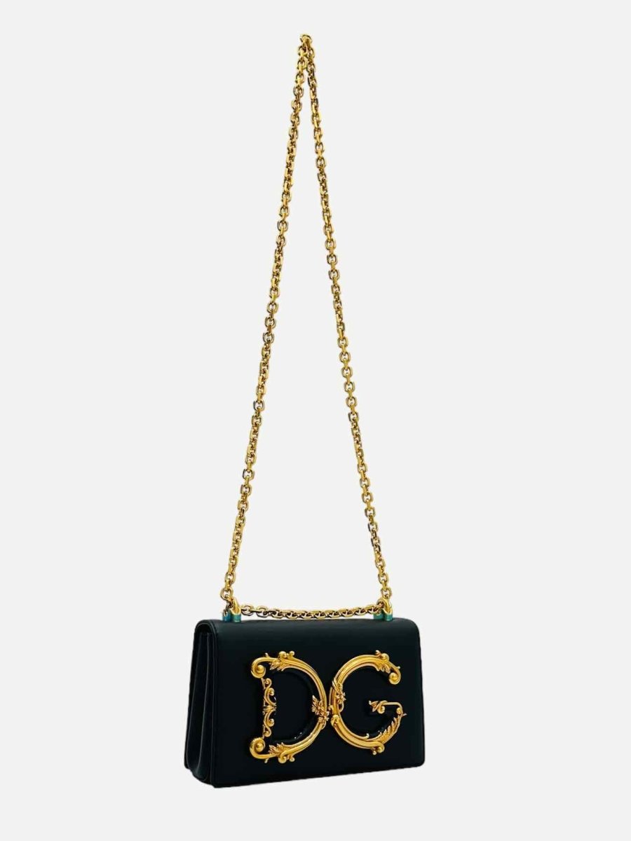 Pre-loved DOLCE & GABBANA DG Girls Black Shoulder Bag from Reems Closet