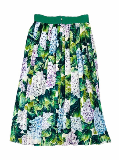 Pre-loved DOLCE & GABBANA Green Multicolor Top & Skirt Outfit from Reems Closet