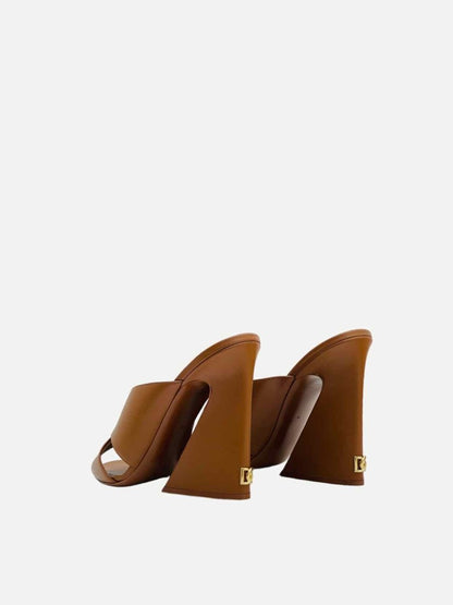 Pre-loved DOLCE & GABBANA Keira Brown Heeled Sandals - Reems Closet