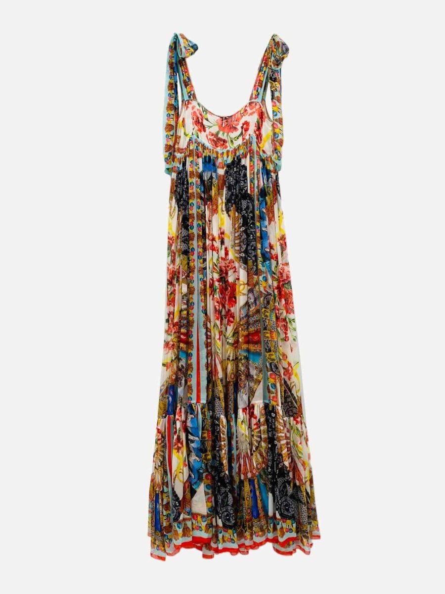 Pre-loved DOLCE & GABBANA Multicolor Printed Maxi Dress - Reems Closet