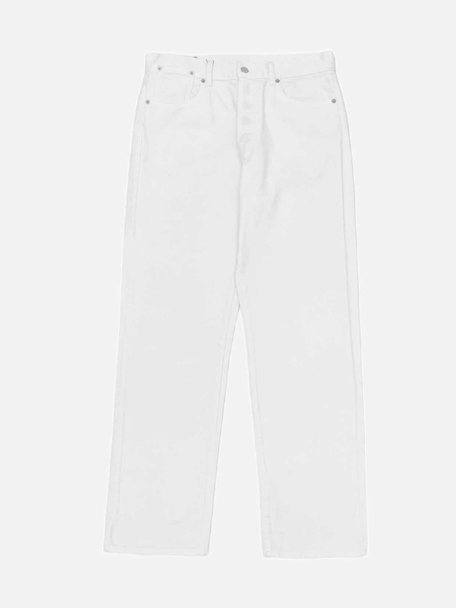 Pre-loved DRIES VAN NOTEN Straight cut White Jeans - Reems Closet