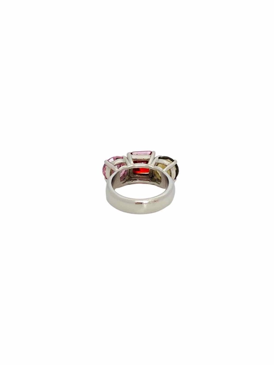 Pre - loved DYRBERG/KERN Green, Red & Pink Fashion Ring at Reems Closet