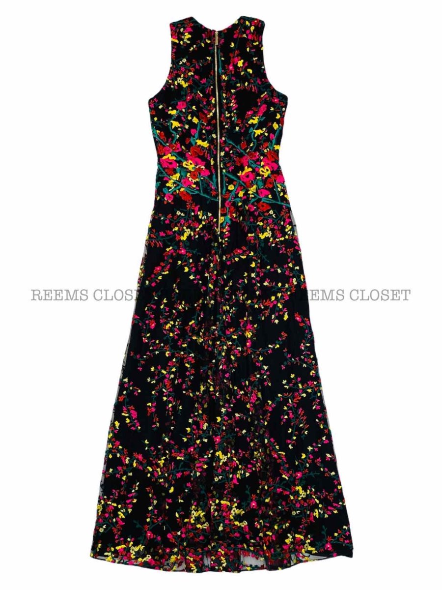 Pre-loved ELIE SAAB Sleeveless Black Multicolor Long Dress from Reems Closet