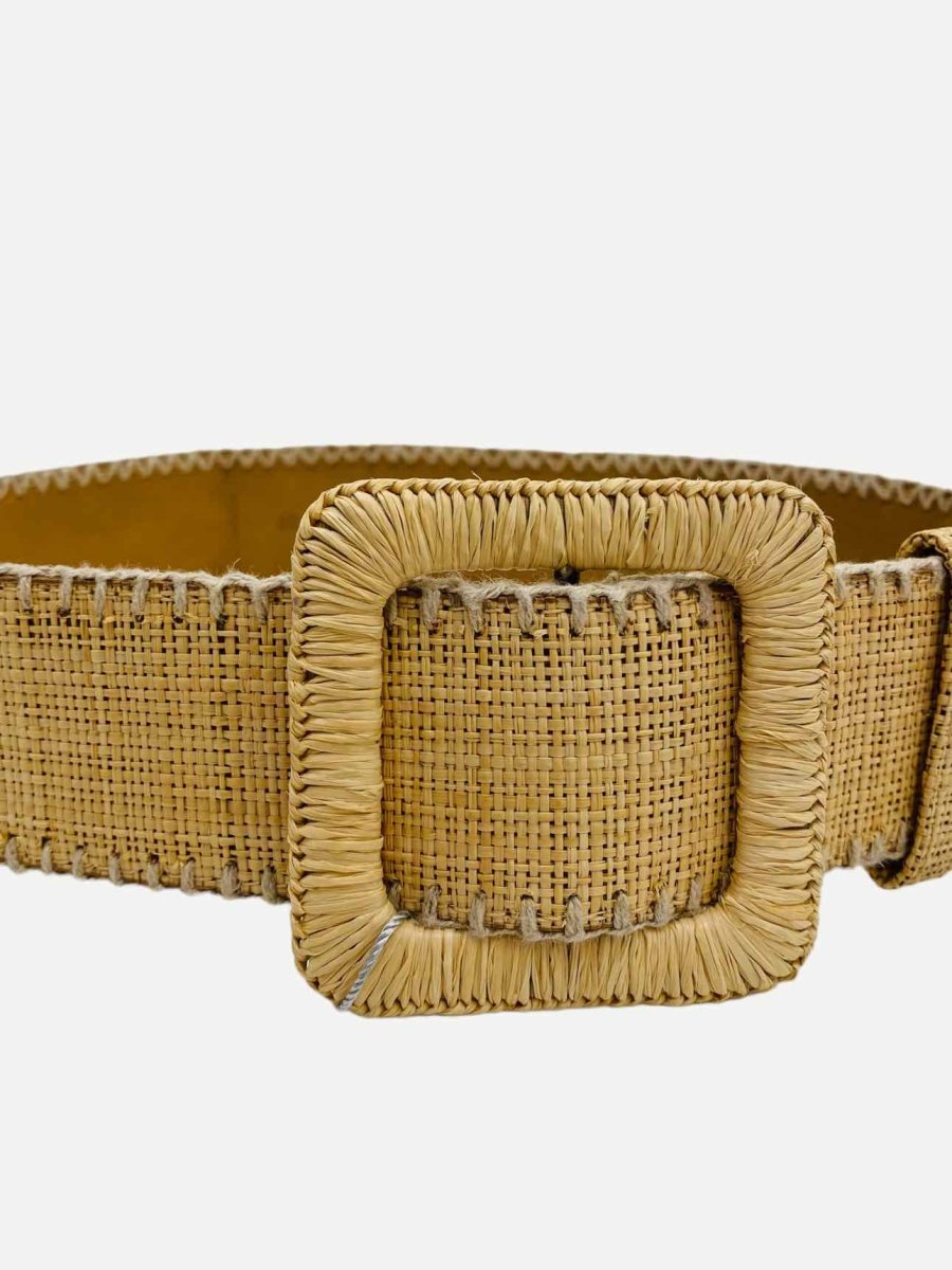 Pre-loved ELIE TAHARI Raffia Beige Belt from Reems Closet