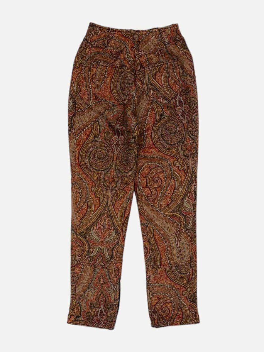 Pre-loved ETRO Multicolor Paisley Pants from Reems Closet