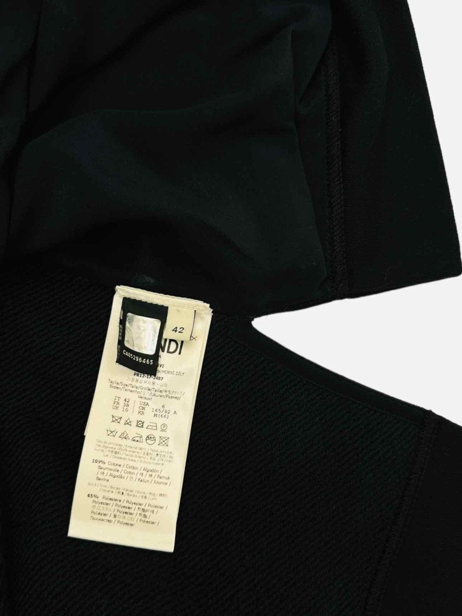 Pre-loved FENDI Black Pearl Embellished Jumper from Reems Closet