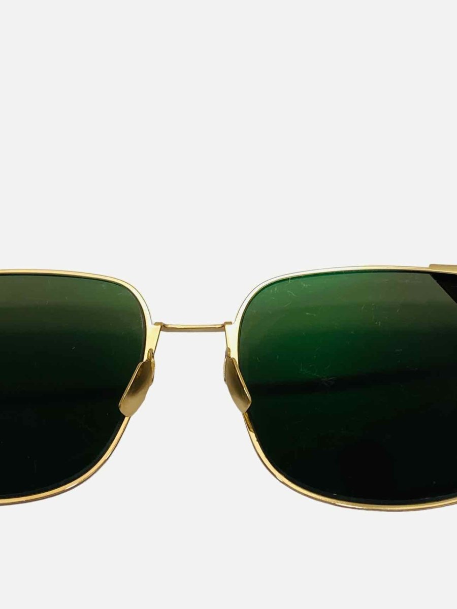 Pre - loved FENDI Gold Sunglasses at Reems Closet