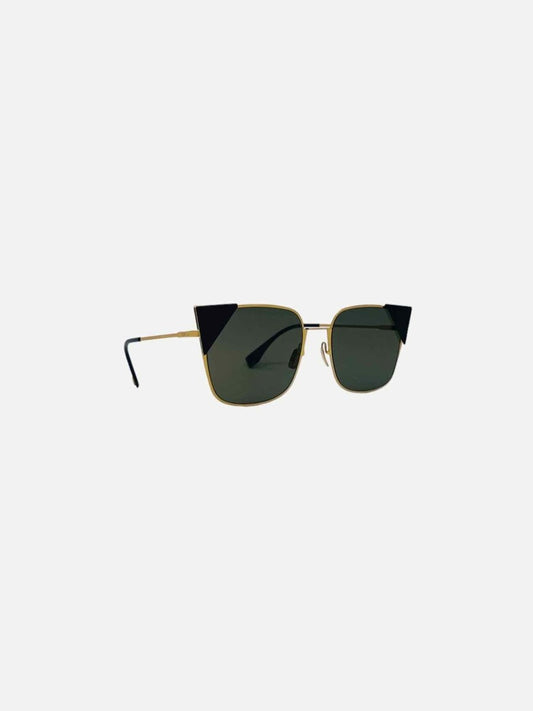 Pre-loved FENDI Gold Sunglasses from Reems Closet
