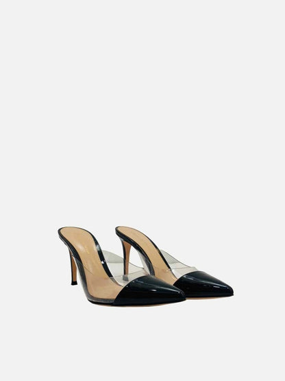 Pre-loved GIANVITO ROSSI Pointed Toe Black Mules - Reems Closet