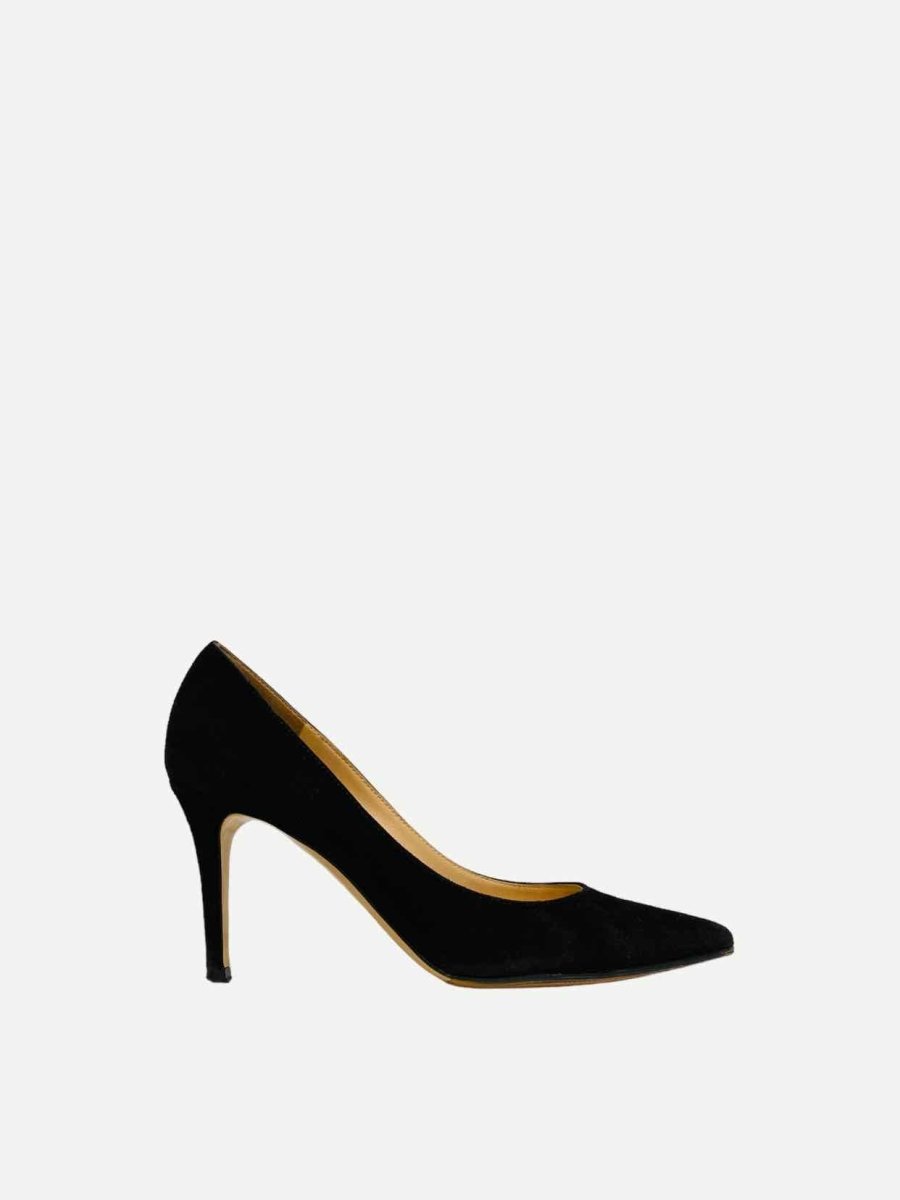 Pre-loved GIANVITO ROSSI Pointed Toe Black Pumps - Reems Closet