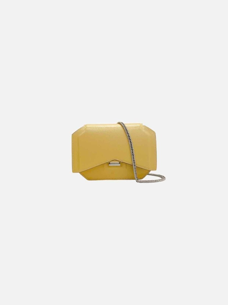 Pre-loved GIVENCHY Bow Cut Beige Clutch - Reems Closet