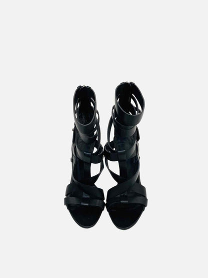Pre-loved GIVENCHY Strappy Black Heeled Sandals - Reems Closet