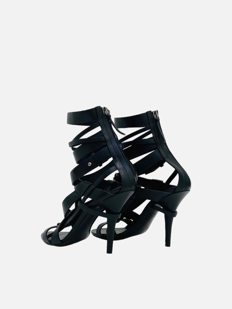 Pre-loved GIVENCHY Strappy Black Heeled Sandals - Reems Closet