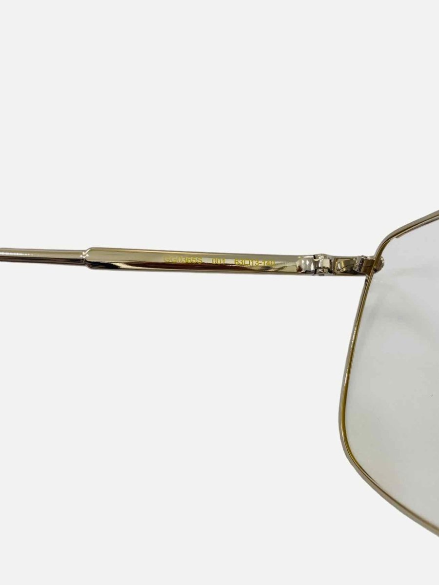 Pre-loved GUCCI Aviator Gold Sunglasses from Reems Closet