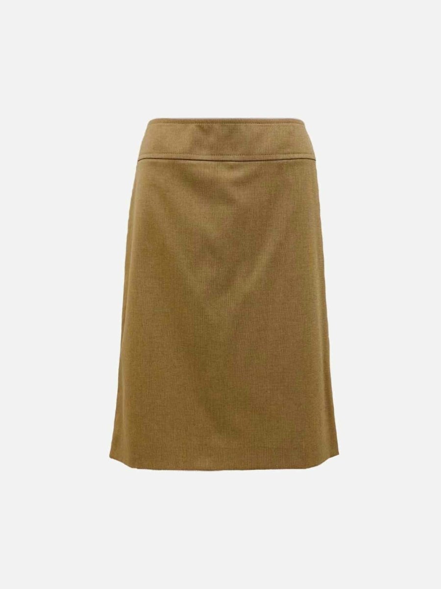 Pre-loved GUCCI Beige Pencil Skirt from Reems Closet