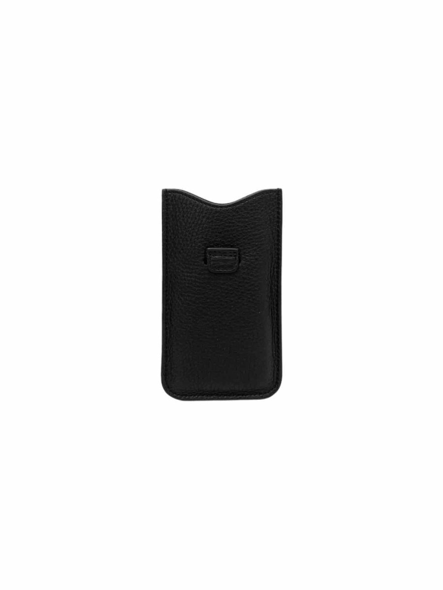Pre-loved GUCCI Interlocking GG logo Black Phone case - Reems Closet