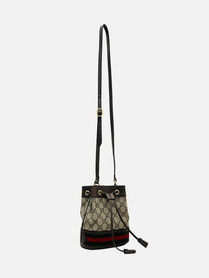 Pre-loved GUCCI Ophidia Brown GG Bucket Bag from Reems Closet