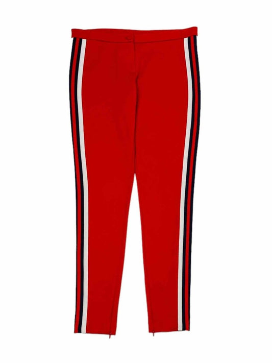 Pre-loved GUCCI Red Web Tape Pants - Reems Closet