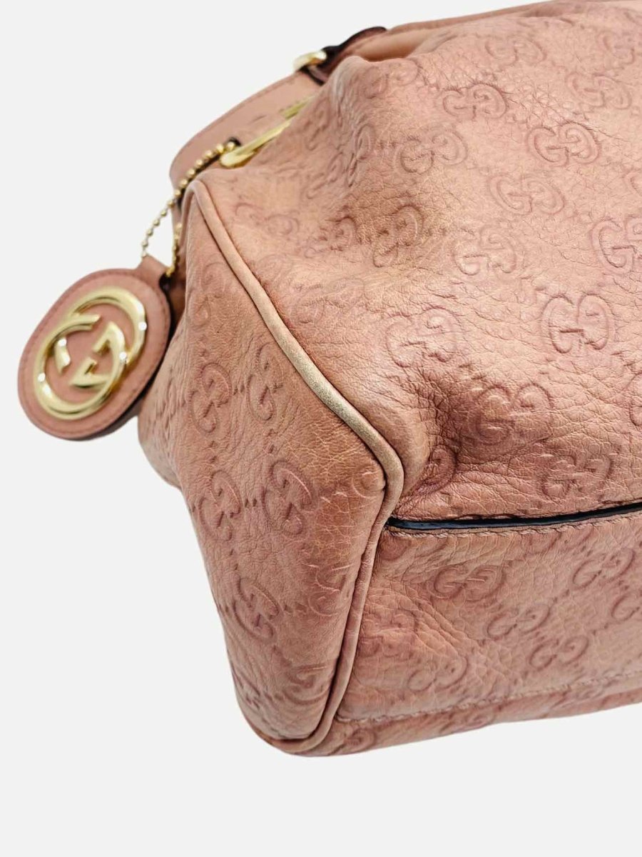 Pre-loved GUCCI Sukey Pink Guccissima Tote Bag from Reems Closet