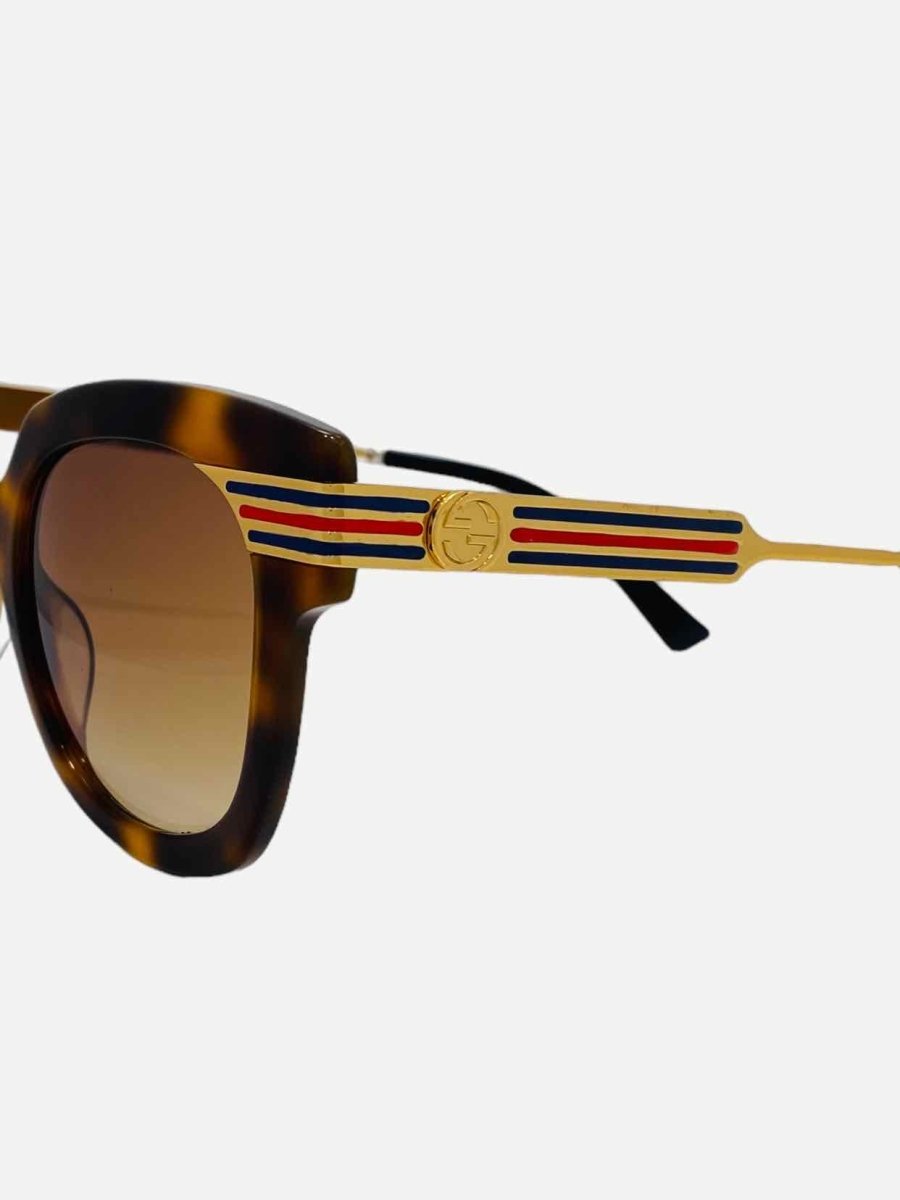 Pre-loved GUCCI Tortoise Brown Sunglasses - Reems Closet