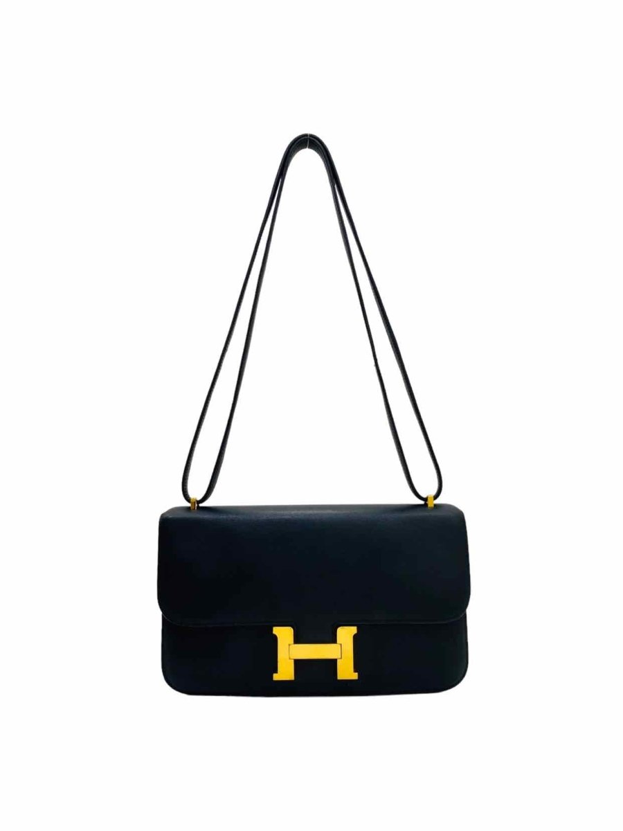 Pre-loved HERMES Constance Black Shoulder Bag from Reems Closet