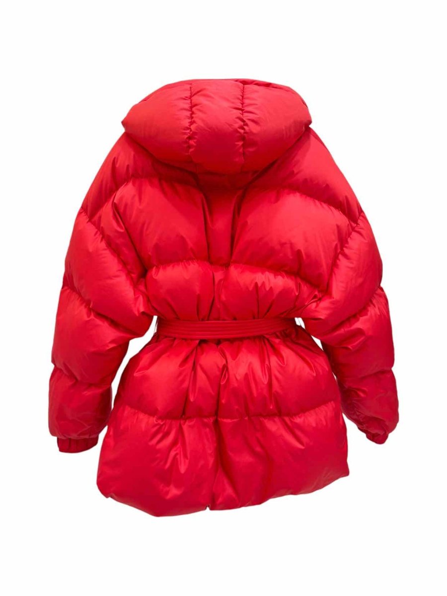 Pre - loved IENKI IENKI Michlin Red Hooded Puffer Jacket at Reems Closet