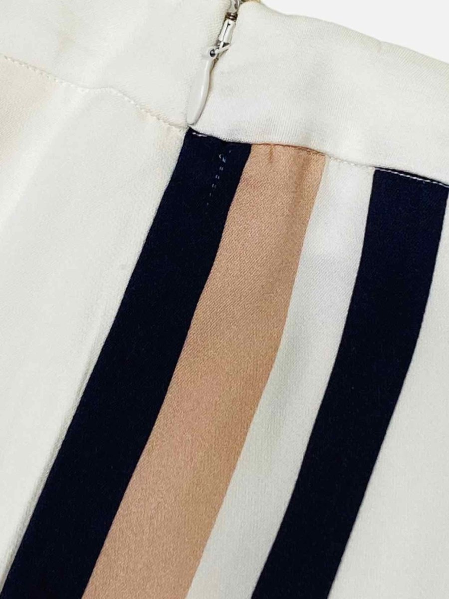 Pre - loved IRIS & INK White w/ Pink & Black Side Stripe Pants at Reems Closet