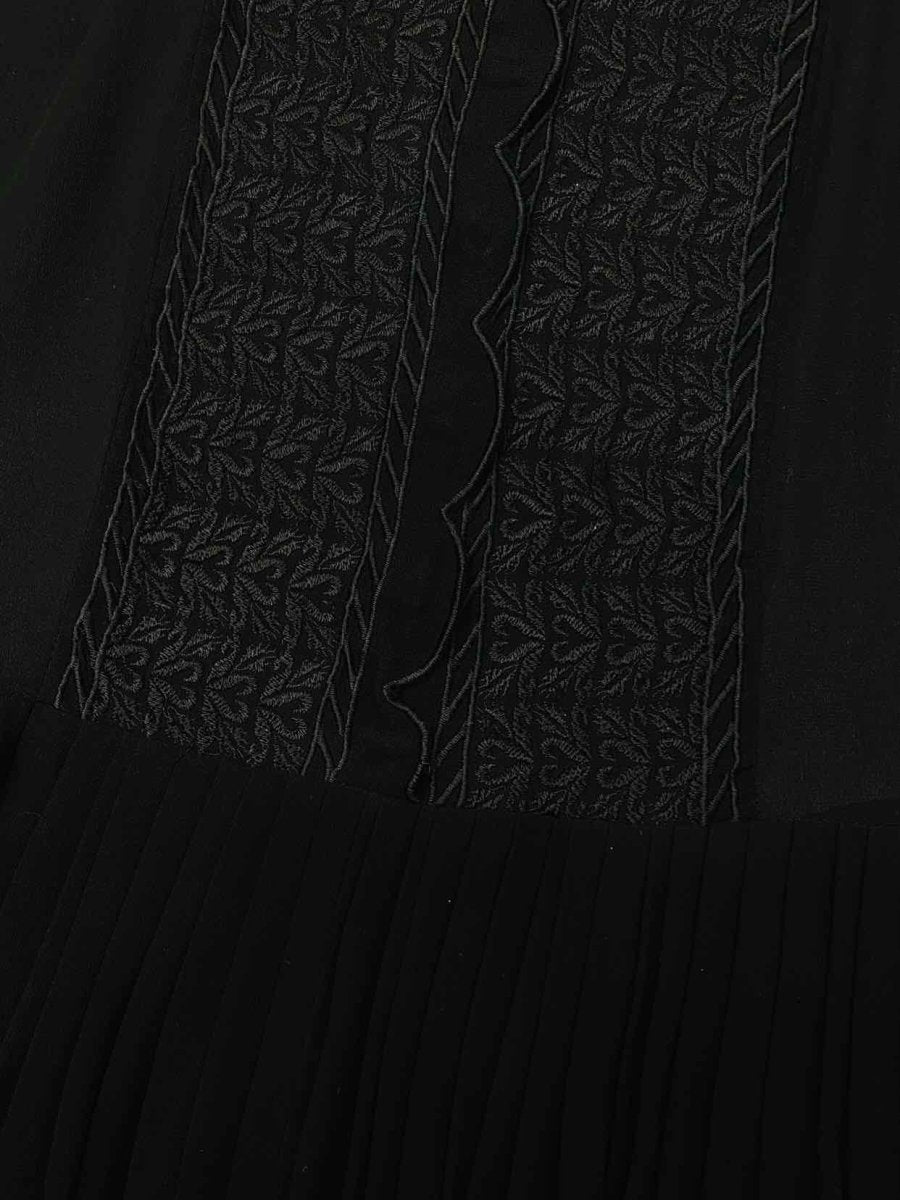 Pre-loved ISABEL MARANT Black Pleated Skirt Knee Length Dress - Reems Closet