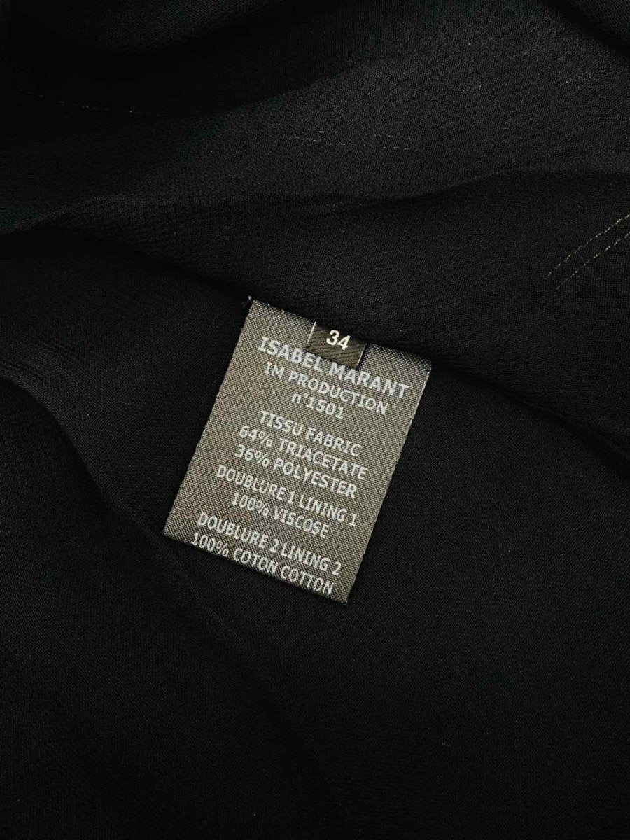 Pre-loved ISABEL MARANT Black Stitched Detail Knee Length Dress - Reems Closet