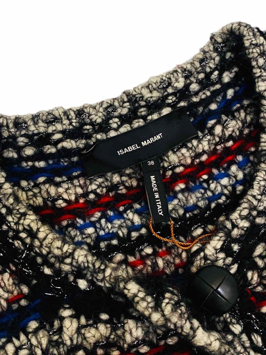 Pre-loved ISABEL MARANT Blue & Red Knit Coat - Reems Closet